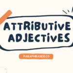 attributive adjectives