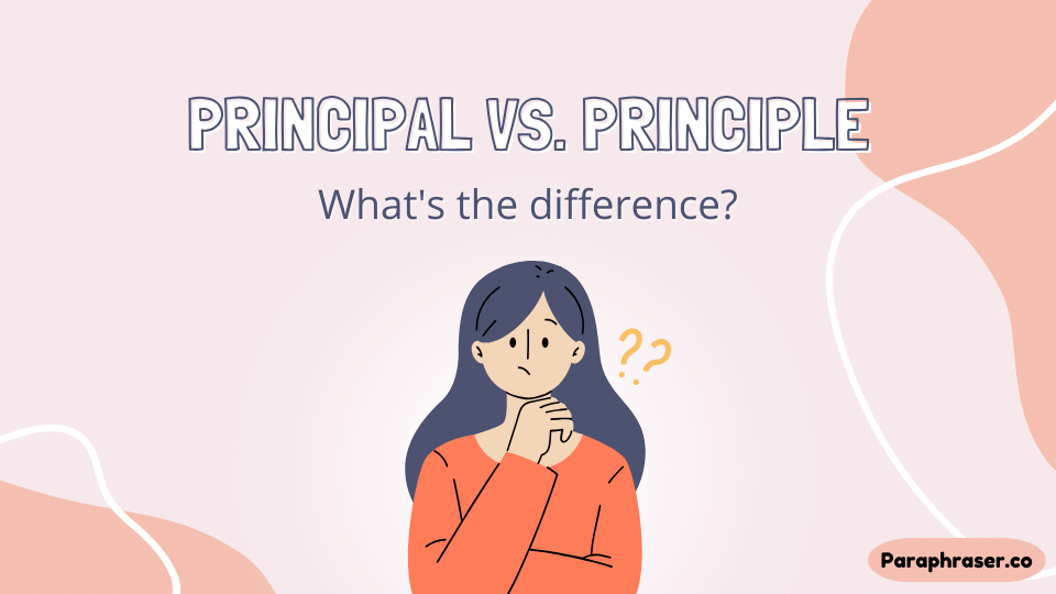Principal vs principle
