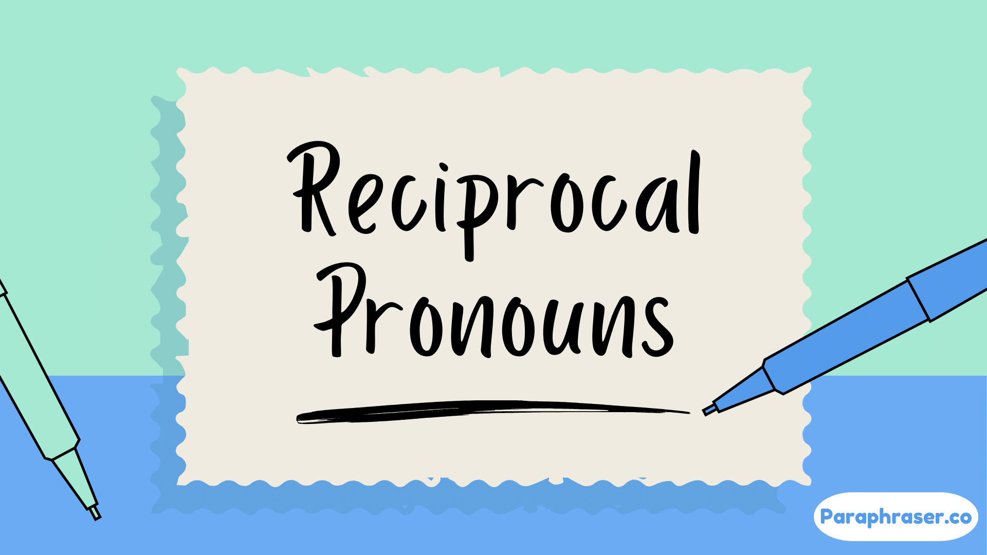 Reciprocal pronouns
