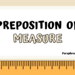 preposition of measure